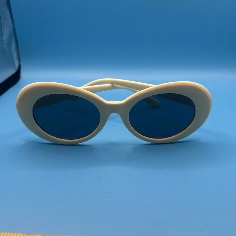 Kurt Cobain Clout Style White Sunglasses Grunge Hippie Style
